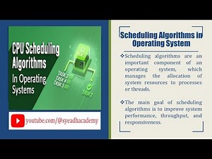 9.Scheduling Algorithms in Operating System.