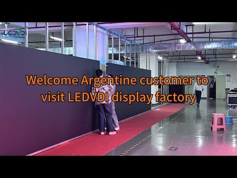 Welcome Argentine customer to visit LEDVDI display factory #ledvdi #leddisplaymanufacturer
