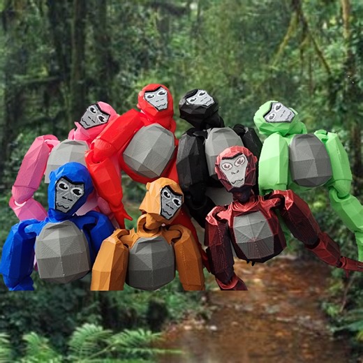 Large Gorilla Tag Flexible Action Figure, Custom Color - Etsy