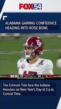 Alabama gaining confidence heading into Rose Bowl