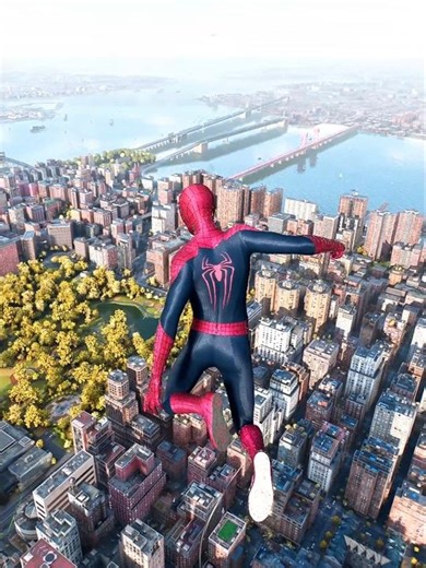 Spider-Man Dies With Fall Damage 💔 #shorts #spiderman