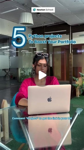 Newton School | Build a Tech Career 🚀 on Instagram: "Looking for exciting Python projects to enhance your portfolio? Explore these 5 projects that will showcase your coding skills. Comment “Project” in the comments to get the link in your DM #python #pythonprojects #datascience #projects #newtonschool #resume"