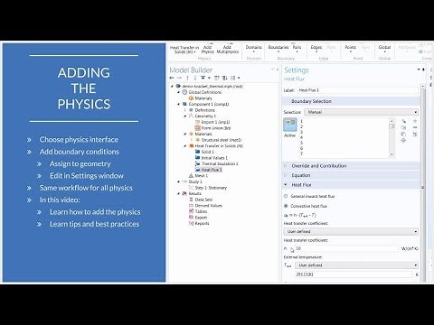 How to Add Physics to a Model in COMSOL Multiphysics®