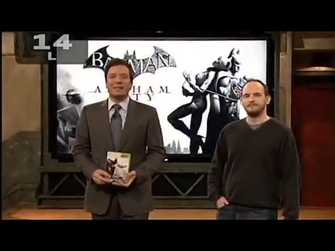 DELETED Batman: Arkham City Demo Footage | Late Night with Jimmy Fallon