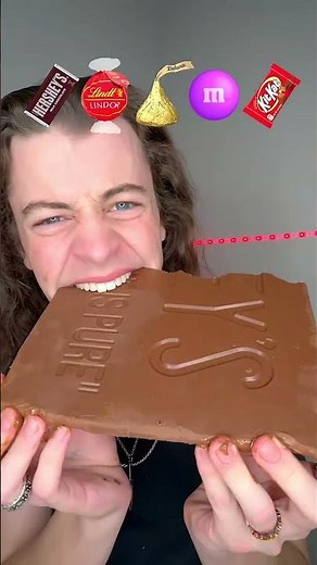 Eating challenge Hershey’s black chocolate #funny #food #stitch #mukbang #mgfoodandmukbang