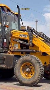 JCB 3DX going to working place
