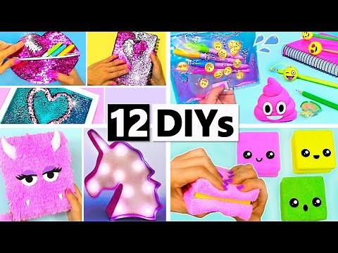 5 Minute Crafts To Do When You're BORED! 12 Quick and Easy DIY & Craft Ideas!