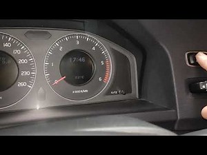 How to reset the service light on the Volvo V60?