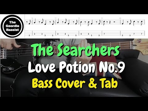 The Searchers - LOVE POTION NUMBER 9 - Bass cover with TABS