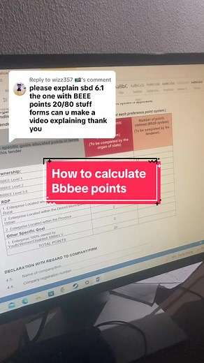 How to Calculate B-BBEE Points and Fill in Tender Documents