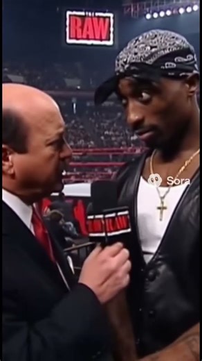 Mean Gene Okerlund interviewing 2pac on RAW