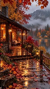POV: Cozy Fall Cottage in the Rain 🍂🌧️ | Peaceful Autumn Escape