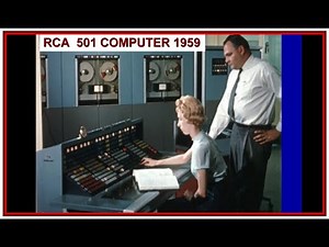 Computer History: RCA 501 Transistorized Computer 1959 (USAF) Electronic Data Processing, Mag Tape