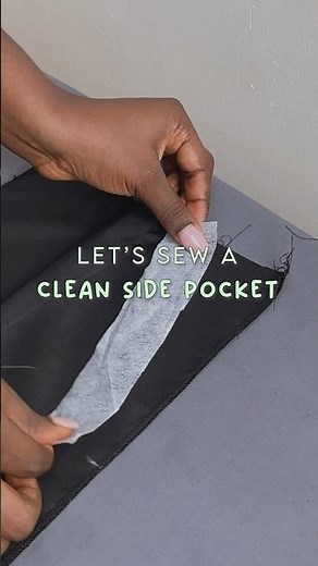 Watch full tutorial on my channel. How to sew a side pocket for pants/trousers (easy & clean finish)