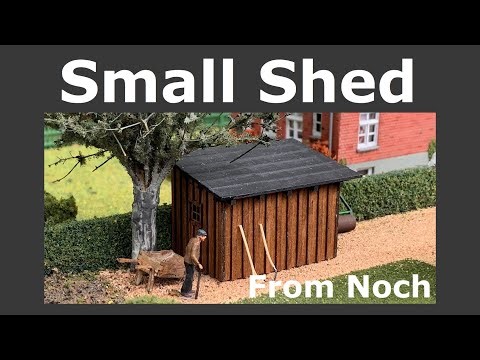 Small Shed - Building a laser cut model from Noch