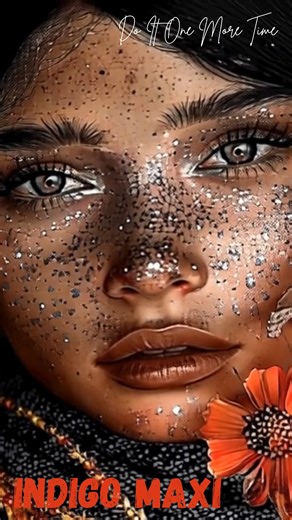 _ INDIGO MAXI _ Do It One More Time I am Indigo Maxi. I am inspired by beauty — by the elegance, strength, and mystery of women. To me, they represent some of the most extraordinary creations in existence. Using AI as a creative partner, I design visual muses that blend technology with my own paintings and artistic vision. Each image is a fusion of imagination, digital artistry, and human emotion. For years, my music lived quietly in notebooks and hard drives — personal, intimate, unfinished. AI