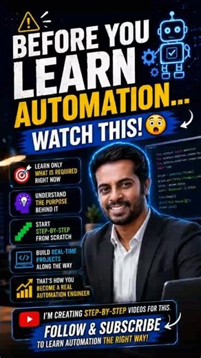 Before You Learn Automation Testing… Watch This 😳