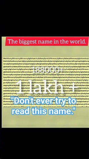 "Never try to read this name."