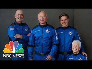 Jeff Bezos Speaks After Successful Launch Into Space | NBC News