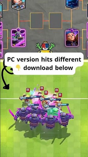 Play Clash Royale on PC! Smooth, fast and way better 🔥 Download link below 👇