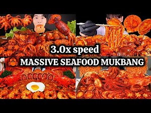 🦀 Ultimate Spicy Seafood Boil Mukbang | Giant Crab, Squid, Octopus, Shrimp & Abalone Feast 🌶️🔥