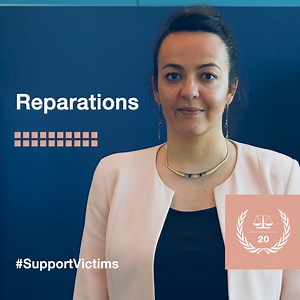 #SupportVictims “Reparations recognize suffering, offer redress for the harm done, and aim to help people rebuild their lives.” – Adeline, Associate Legal Officer, Trust Fund for Victims at the ICC #MoreJustWorld | International Criminal Court - ICC