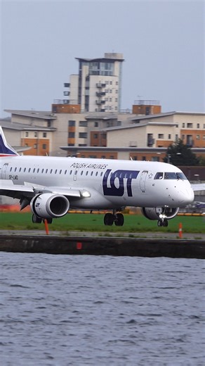 LOT #embraer E190STD Reg: SP-LMD flight LO273 from #vilnius (VNO) landing on runway 27 at London City Airport (LCY). | RVA Aviation