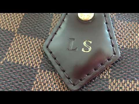 How to remove gold initials hot stamp on Louis Vuitton Speedy 30 Leather Bag