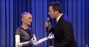 Sophia the Robot Returns to 'The Tonight Show' To Sing a Romantic Duet With the Human Host Jimmy Fallon