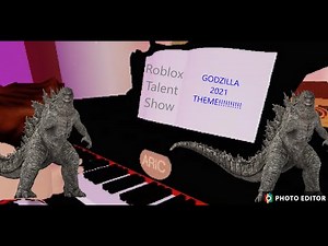 Roblox Talent Show | Playing Godzilla VS Kong Opening OST In Piano