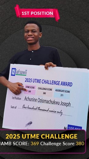 Your JAMB UTME score is not magic — it’s a pattern. 📈 For years, we’ve noticed something powerful: 👉 Students’ UTME scores almost always reflect their average UTME Challenge performance. That’s why you need to join the UTME Challenge on the ExamGuide UTME Practice App 💻📱 Every week, candidates write a real JAMB-style mock exam: ✔ Same number of questions ✔ Same subjects ✔ Same 2-hour CBT timing ✔ Same pressure — real readiness And yes… we reward excellence 💸 🏆 Top 20 students weekly win ai
