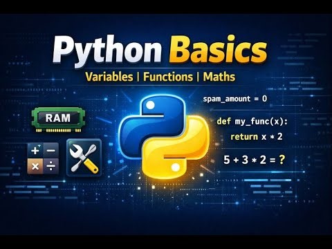 Python Basics Explained in Hindi | Variables, Functions & Maths