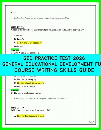Pass Your GED Writing Test First Try in 2026 Comprehensive Study Guide and Practice Exam