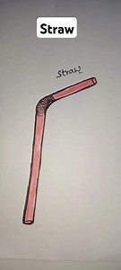 strawdrawing👌👌👌 #how to draw straw #easystrawdrawing #shortsfeed #shortsdrawing #simplestrawdrawing