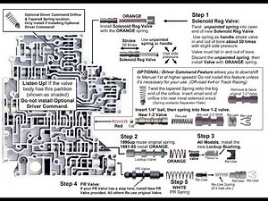 TRANSGO AODE HD-2 Shift kit install in a 2000 Mustang GT with a 4R70W transmission (Deep-Dive) Part1