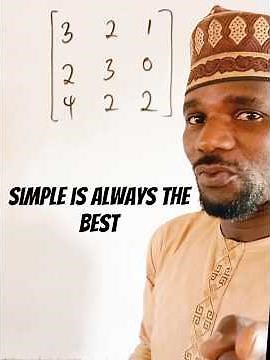 How to find the determinant of 3x3 matrix in an easy way #calculus #maths