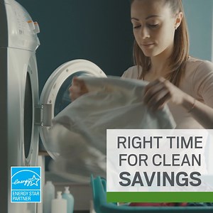Energy Efficency Tip: Since your washing machine uses about the same amount of energy each time you run it, make sure to only wash full loads to save around $60 a year. | Ameren Missouri