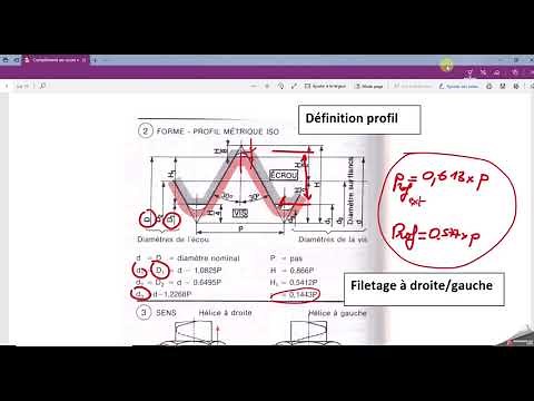 cours sur le filetage et le taraudage (partie 2)