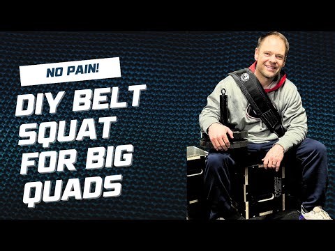 This homemade belt squat is a game changer!
