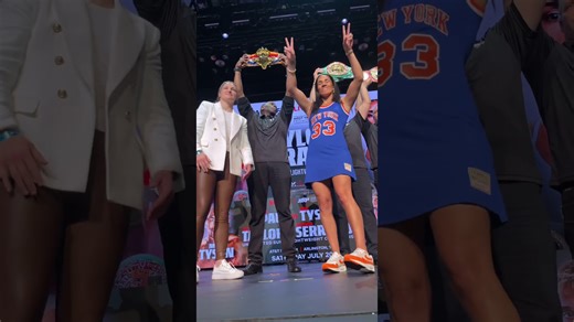 Katie Taylor and Amanda Serrano face off at the first press conference ahead of July 20th ❗️