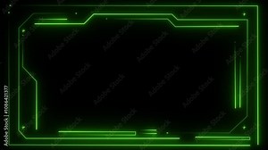 4K Rectangle Hud interface dynamic moving shapes. Stream starting bg. Technology Hud viewfinder motion graphic element static scientific games movies title video. Cyber concept software geometry cut