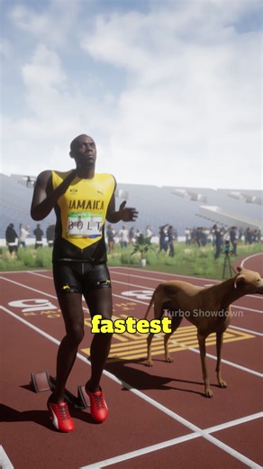 Usain Bolt vs Greyhound – 3D Speed Comparison Over 100m, 200m, and 400m #3dspeedcomparison