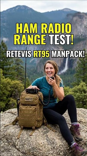 RT95 Manpack vs Handheld: Range Showdown! #hamradio #retevis