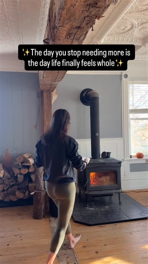 Living Different on Instagram: "Where did things change along the way? When did we start feeling that needing “more” meant living better. A bigger house, a nicer car, more money, brand name everything, more, more , more. I guess they’re right though. More is better. More time at home. More time outside. More slowing down. More enjoying the small things. More being in tune. More settling into who you’re meant to be. There’s no amount of money or “stuff” that will ever be worth the time I get to s