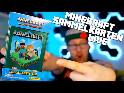 Minecraft Sammelkarten Unboxing Livestream | LarsLP Live