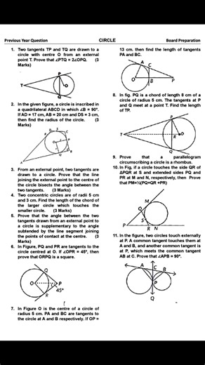 📘 Class 10 Maths | Chapter: Circles 🔥 MOST IMPORTANT & EXPECTED BOARD QUESTIONS 🔥 Struggling with Circles? Don’t worry—we’ve got you covered! 🎯 Learn board-focused questions 🎯 Master step-wise proofs & numericals 🎯 Understand tangent concepts & theorems clearly 🎯 Practice repeated & high-probability questions 📌 Ideal for Pre-Board & CBSE Board Exam 2026 📌 Designed as per latest CBSE pattern 👉 Study smart. Score high. Ace Circles with confidence! 💯✨ #Class10Maths #CirclesClass10 #CBSEB