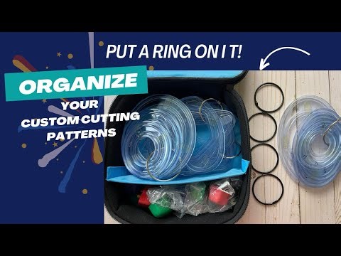 Custom Cutting System Organizing Hack: Put a ring on it!