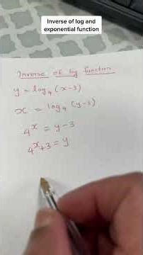 Inverse log function and exponentials