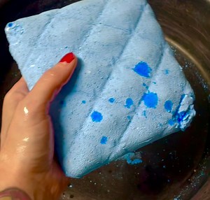 74K views · 1.3K reactions | Oily Neon Blue Quilted Pillow Crush | Pasting Gym Chalk Blocks | Snow Fairy ASMR | Facebook