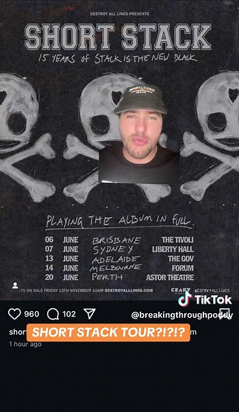 Short Stack 15-Year Anniversary Tour Across Australia